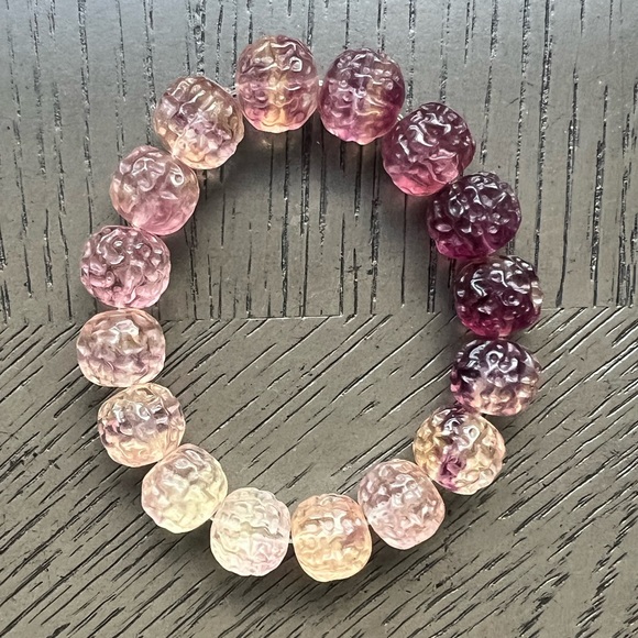 Jewelry - Beautiful fluorite bracelet 12mm SIZE 6.25’ ( See pictures)